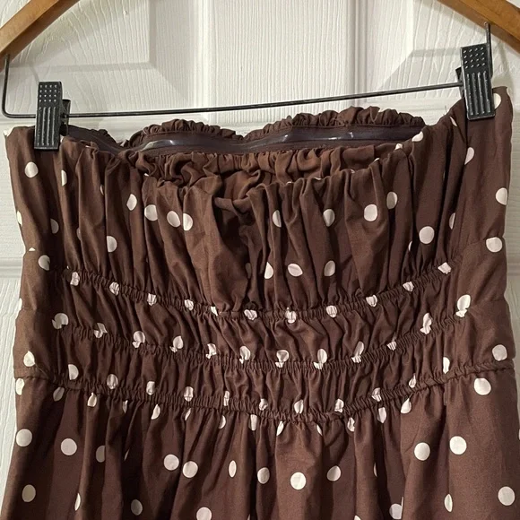 The Somerset Strapless polka Dot Maxi Dress - Picture 10 of 13